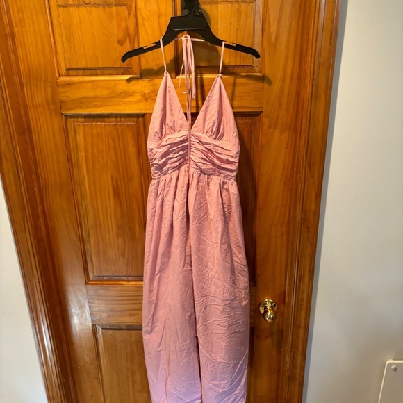 Charles Henry Ruched Halter Midi Sundress in Mauve XS NWT - Picture 2 of 6